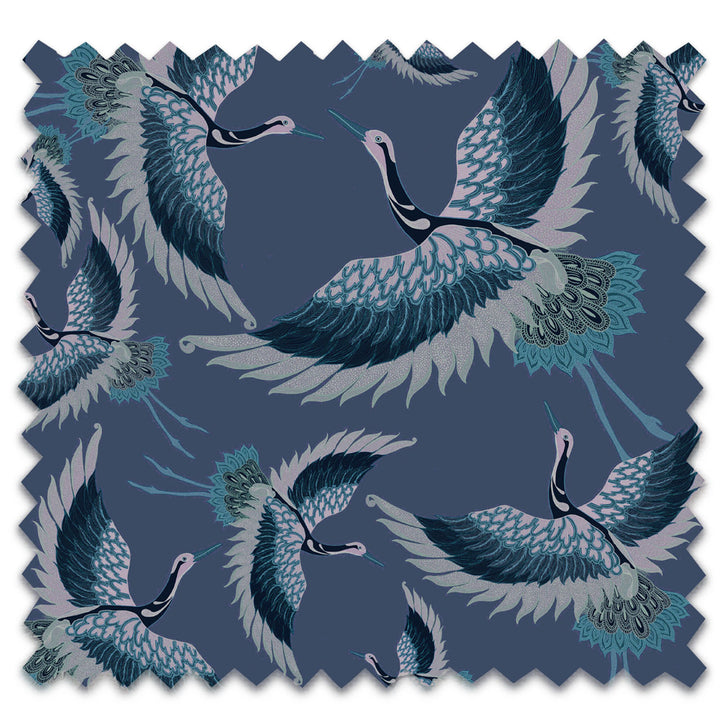 Pachamama Prussian Velvet Fabric