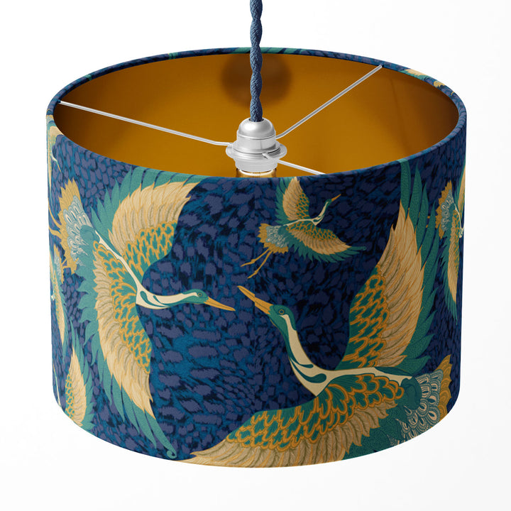 Pachamama Damson Drum Lampshade
