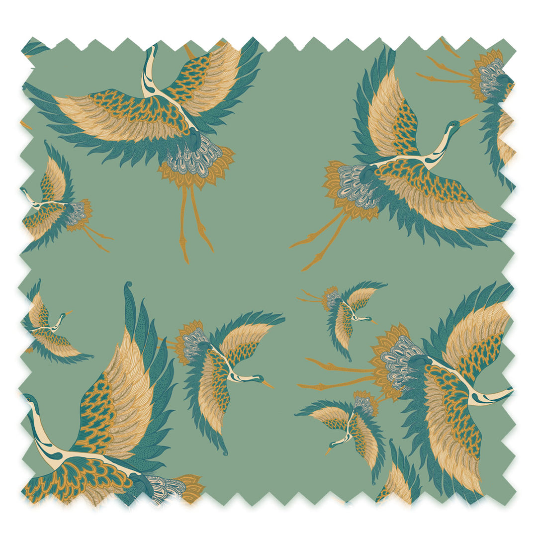 Pachamama Mint Velvet Fabric