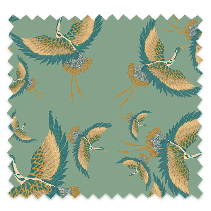 Pachamama Mint Velvet Fabric