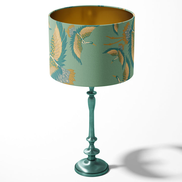 Pachamama Mint Drum Lampshade