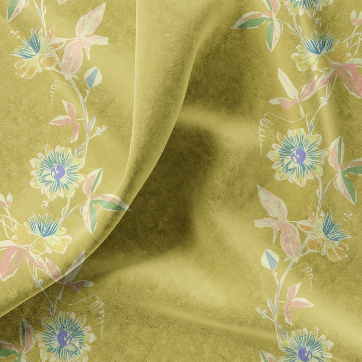 Passion Flower Corn Velvet Sample