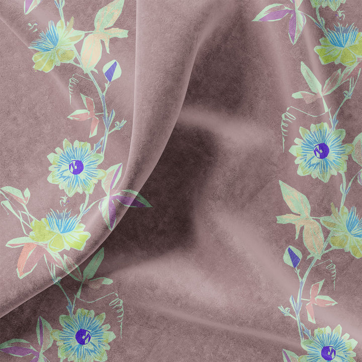 Passion Flower Geranium Velvet Sample