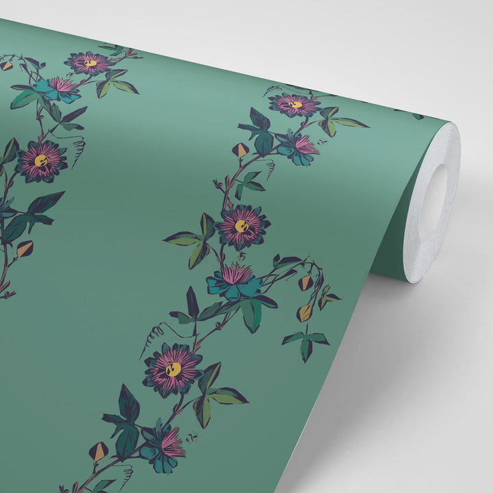 Passion Flower Leaf Wallpaper
