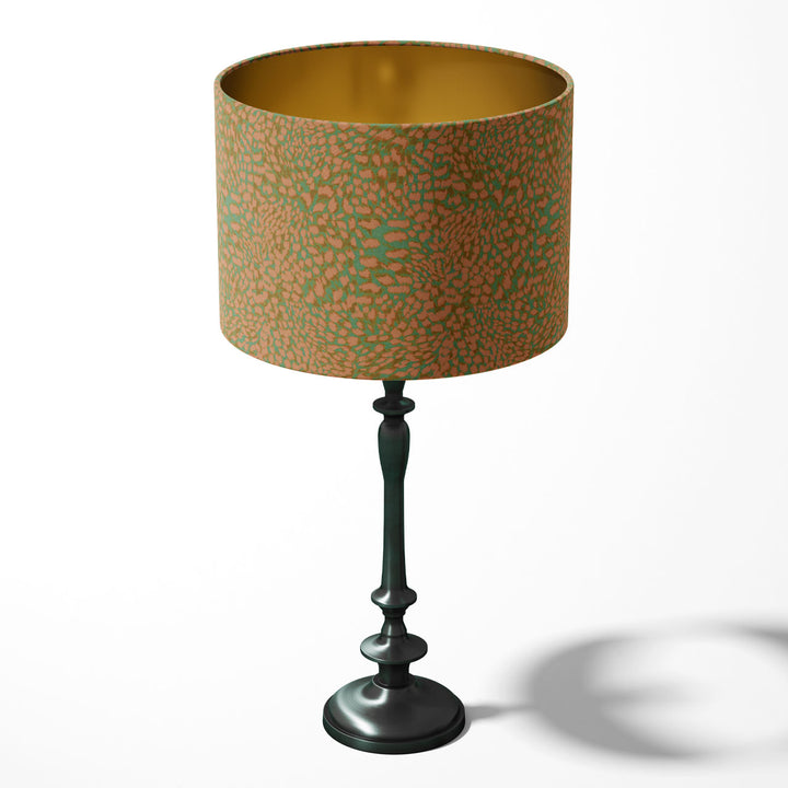 Leopard Peach Drum Lampshade