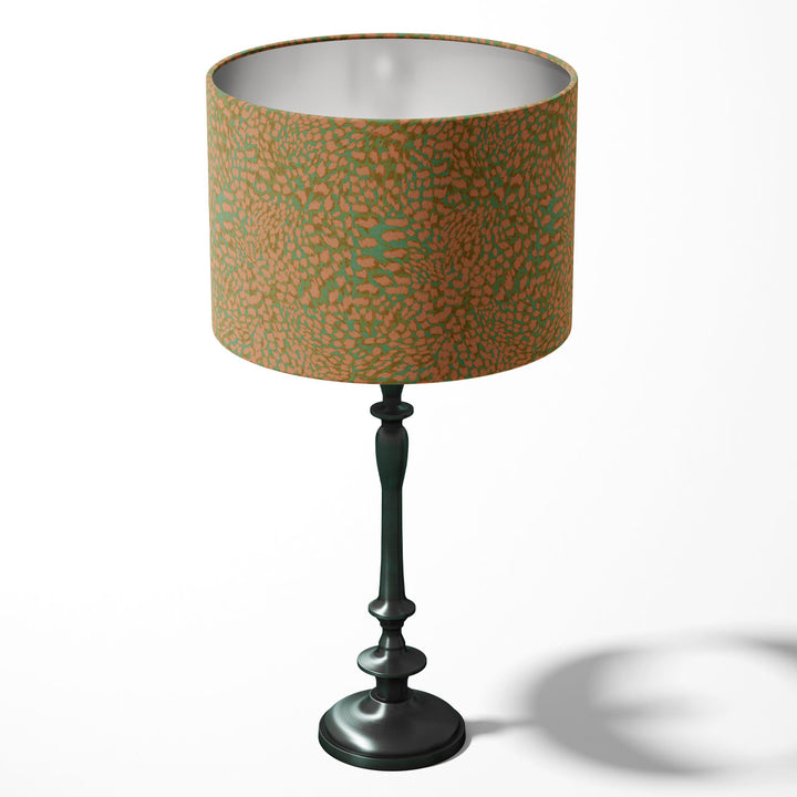 Leopard Peach Drum Lampshade