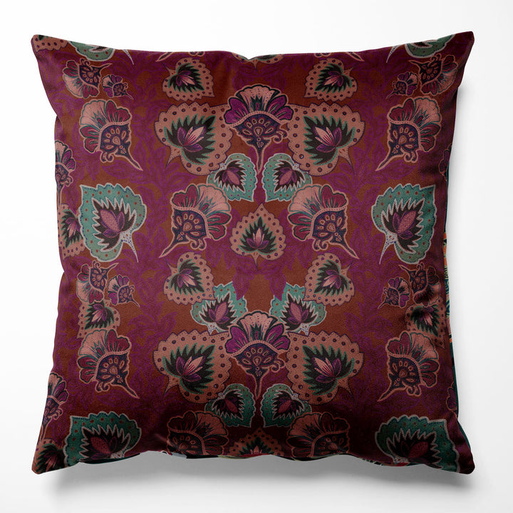 Garden of India Ruby Cushion