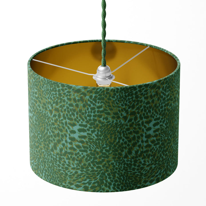 Leopard Apple Drum Lampshade