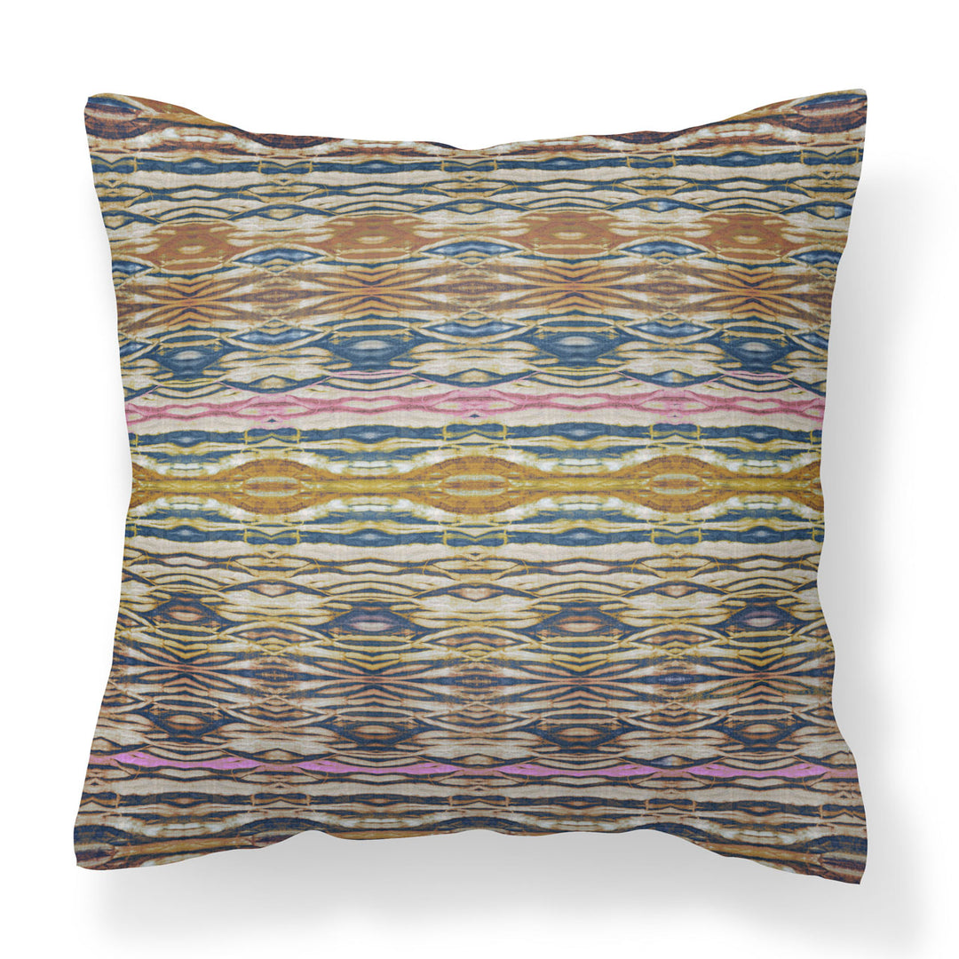 Rust and Pink Arashi Cushion