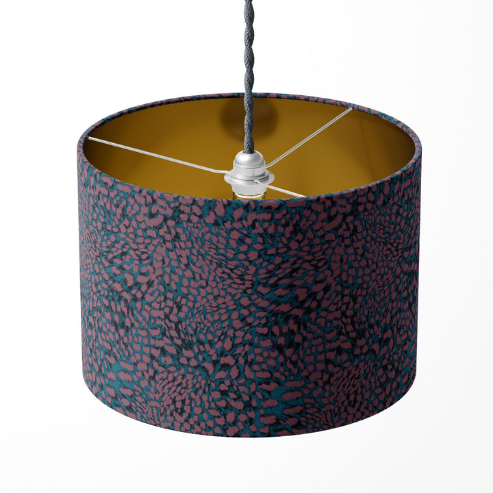 Leopard Berry Drum Lampshade