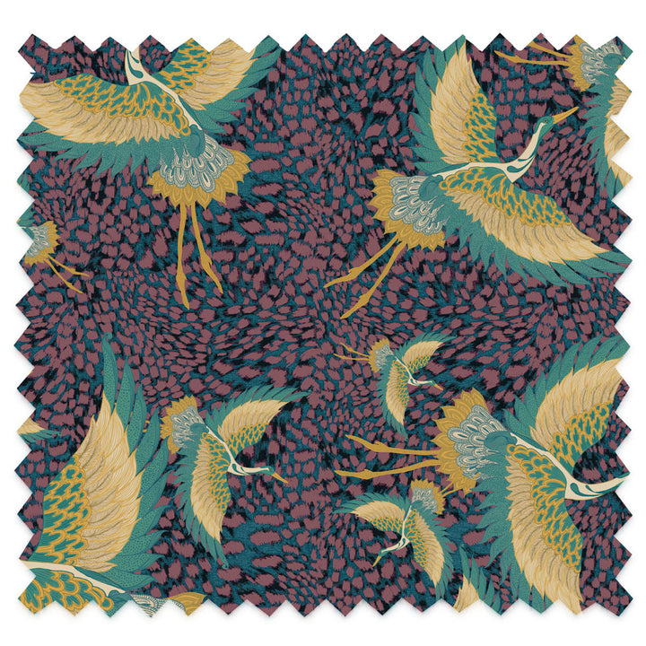 Pachamama Berry Velvet Fabric Sample