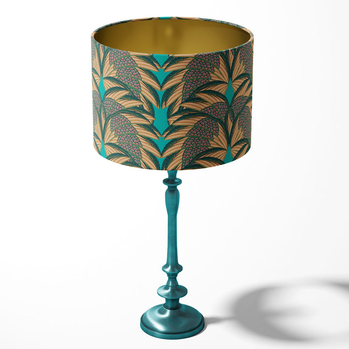 Plume Aqua Drum Lampshade
