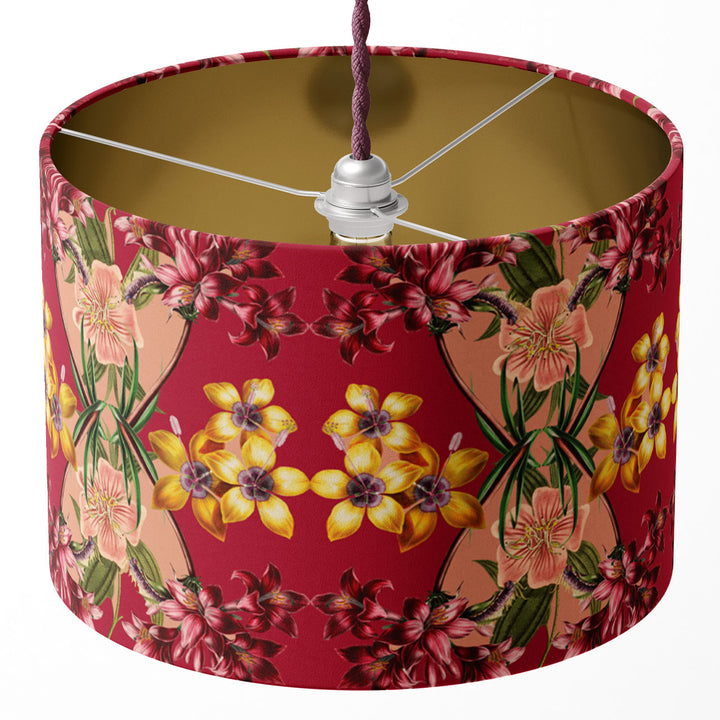Hampi Cherry Drum Lampshade