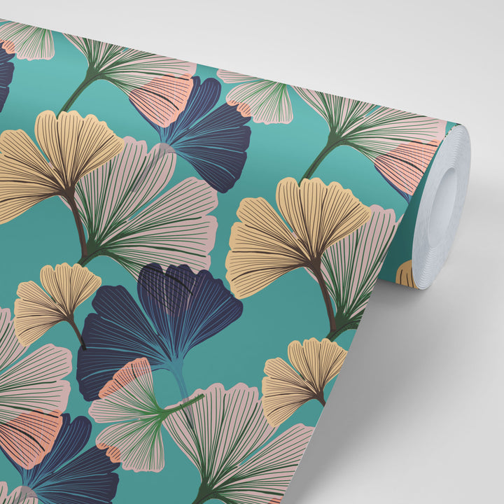 Ginkgo Blue Wallpaper