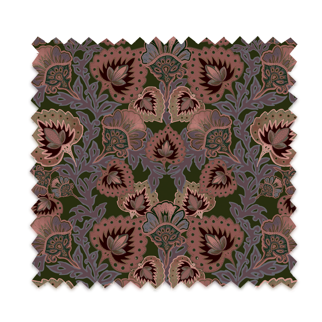 Garden of India Grass Linen Fabric