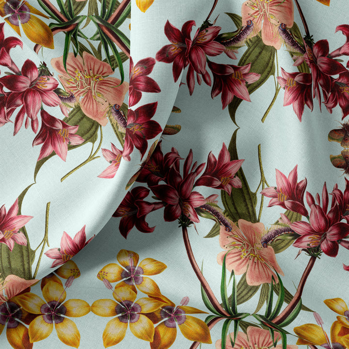 Hampi Mint Linen Fabric