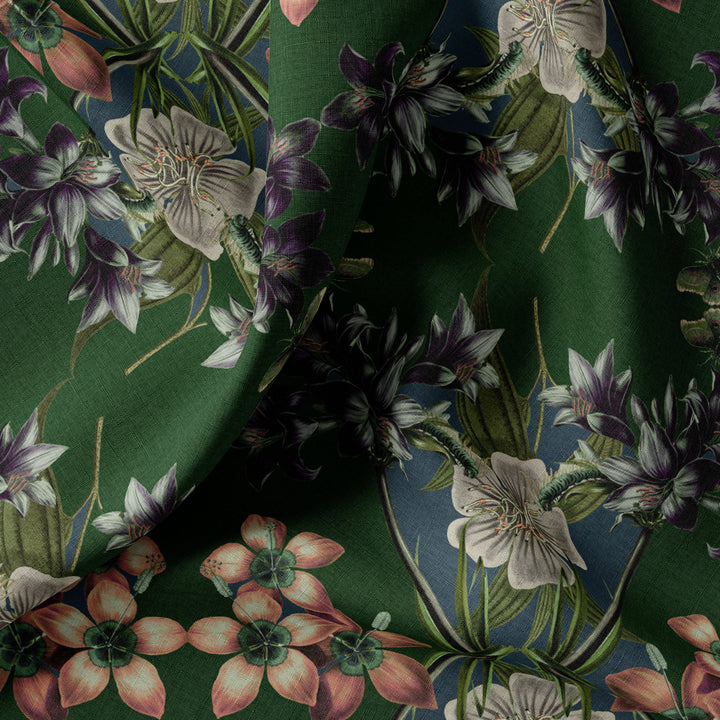 Hampi Pine Linen Fabric