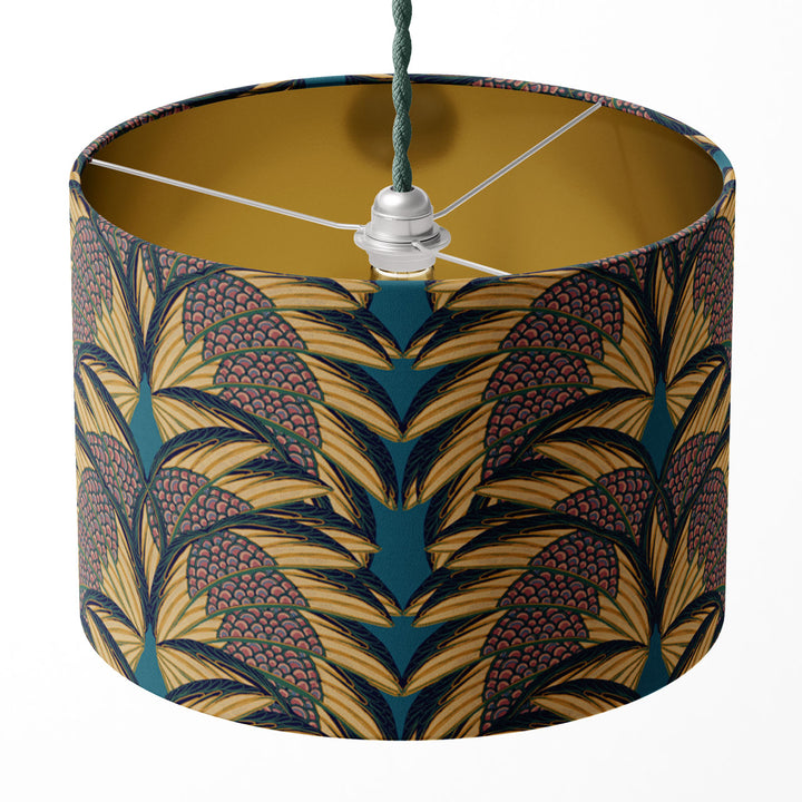 Plume Indigo Drum Lampshade