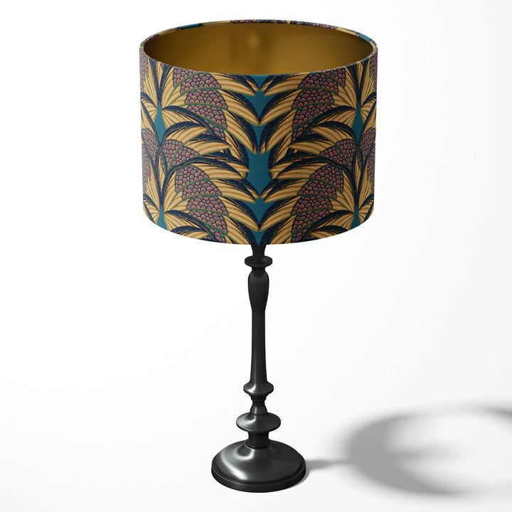 Plume Indigo Drum Lampshade