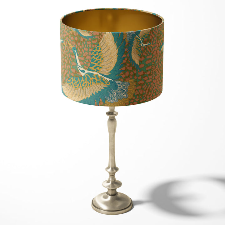 Pachamama Peach Drum Lampshade