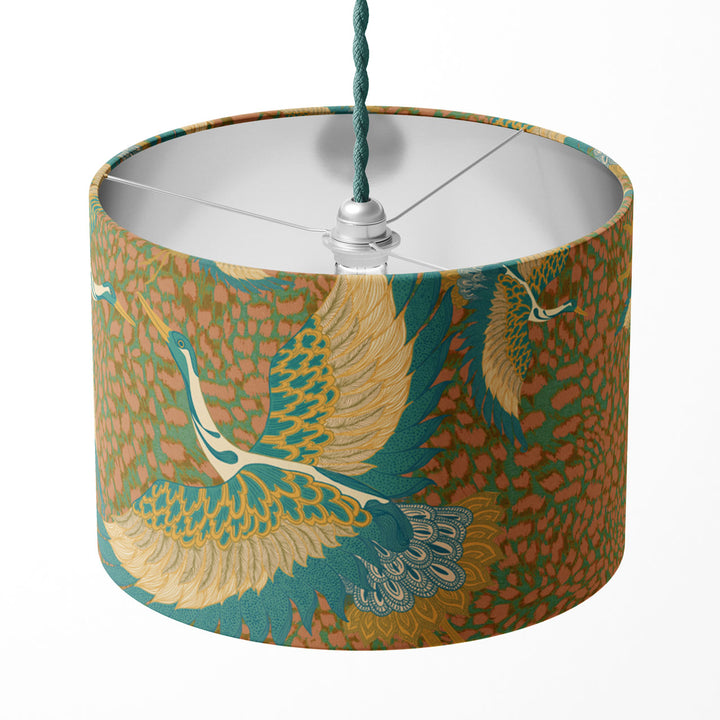 Pachamama Peach Drum Lampshade