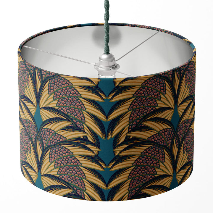 Plume Indigo Drum Lampshade