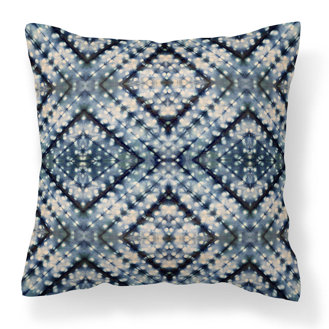 Indigo Itajime Cross Cushion