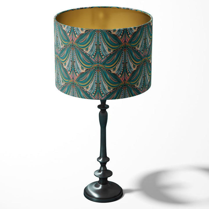 Mumbai Deco Teal Drum Lampshade