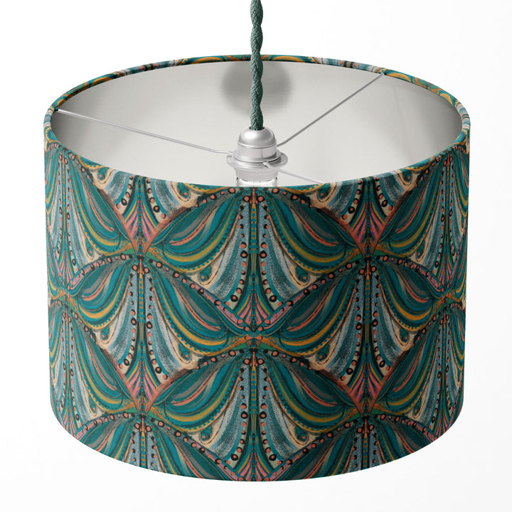 Mumbai Deco Teal Drum Lampshade
