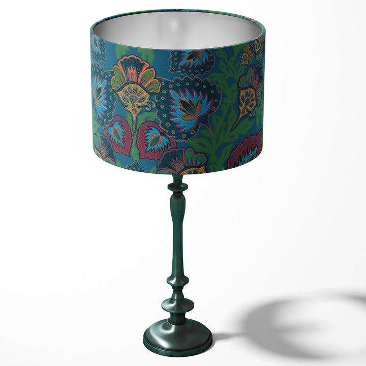 Garden of India Peacock Drum Lampshade