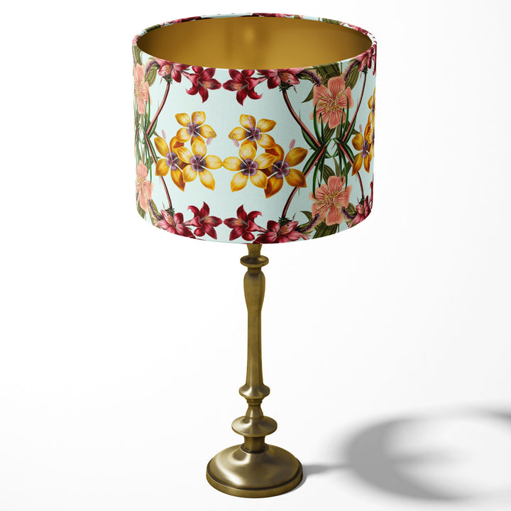 Hampi Mint Drum Lampshade