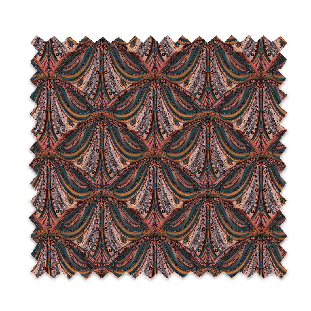 Mumbai Deco Cinnamon Linen Fabric