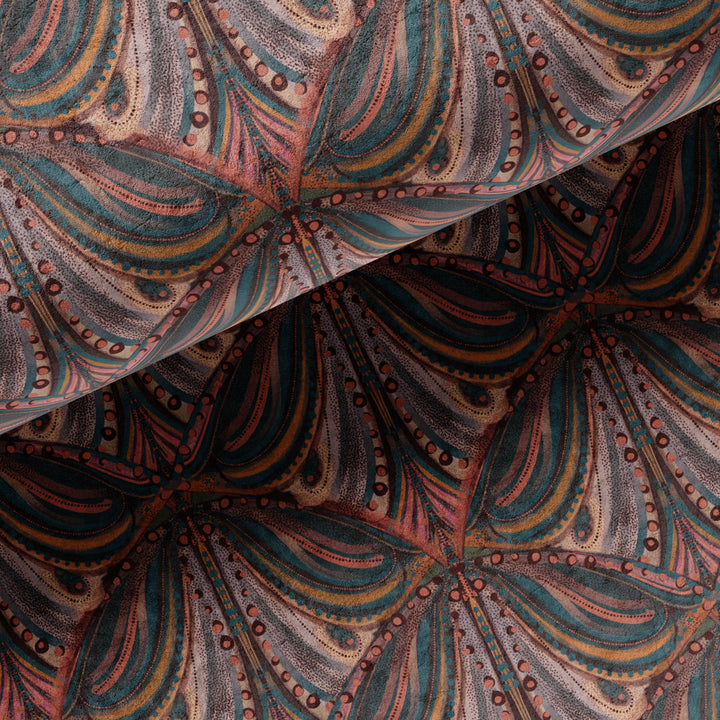 Mumbai Deco Cinnamon Velvet Fabric
