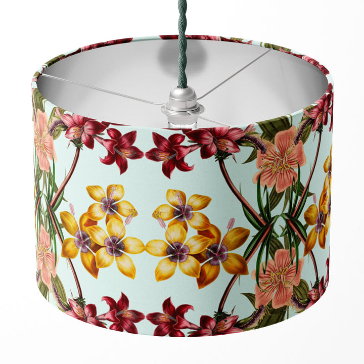 Hampi Mint Drum Lampshade