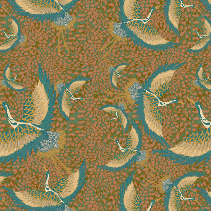 Pachamama Peach Velvet Fabric Sample
