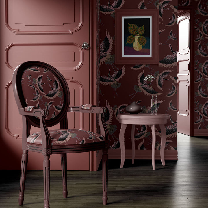 Pachamama Mahogany Wallpaper