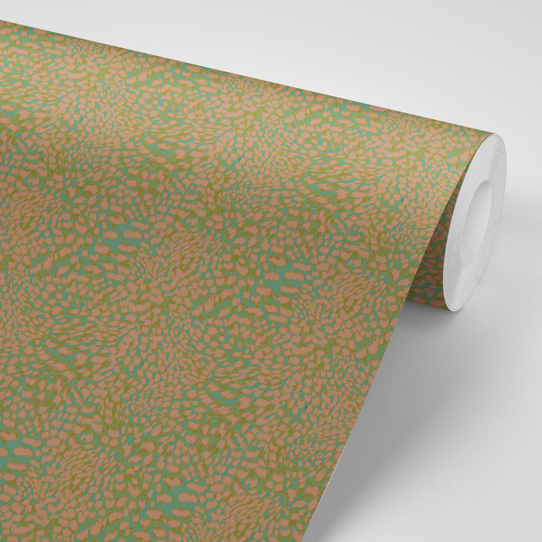 Leopard Peach Wallpaper