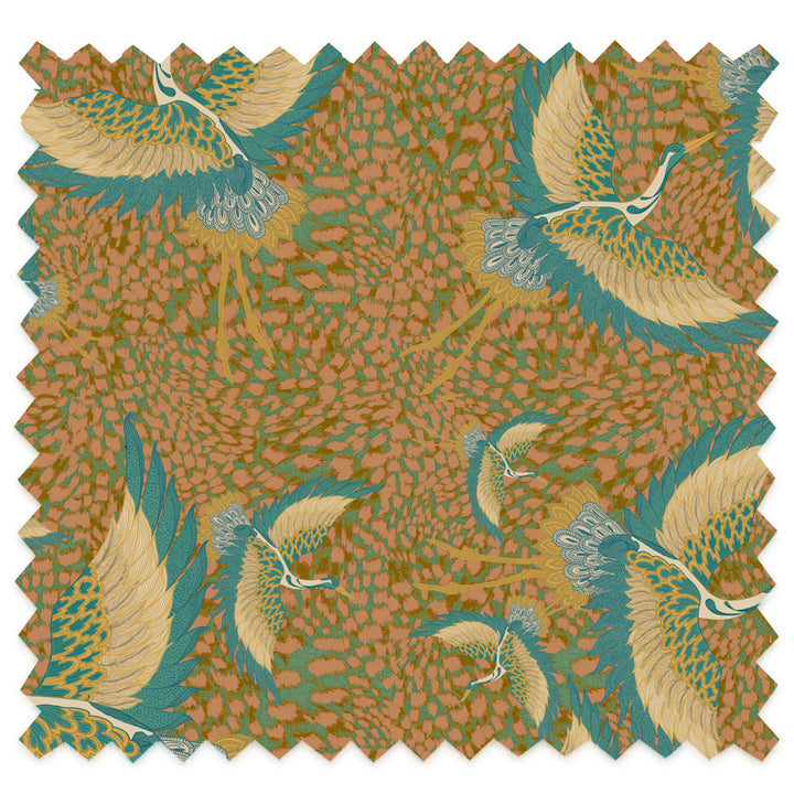 Pachamama Peach Velvet Fabric Sample