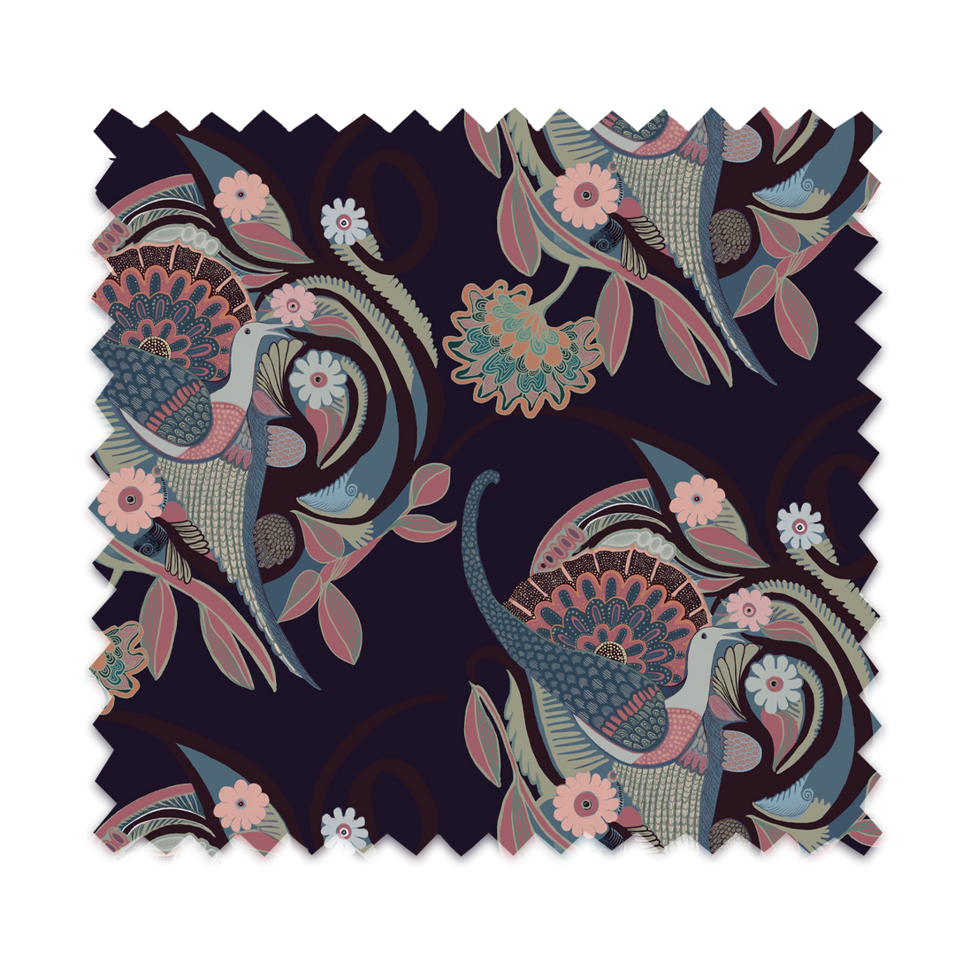 Phoenix Ink Velvet Fabric Sample