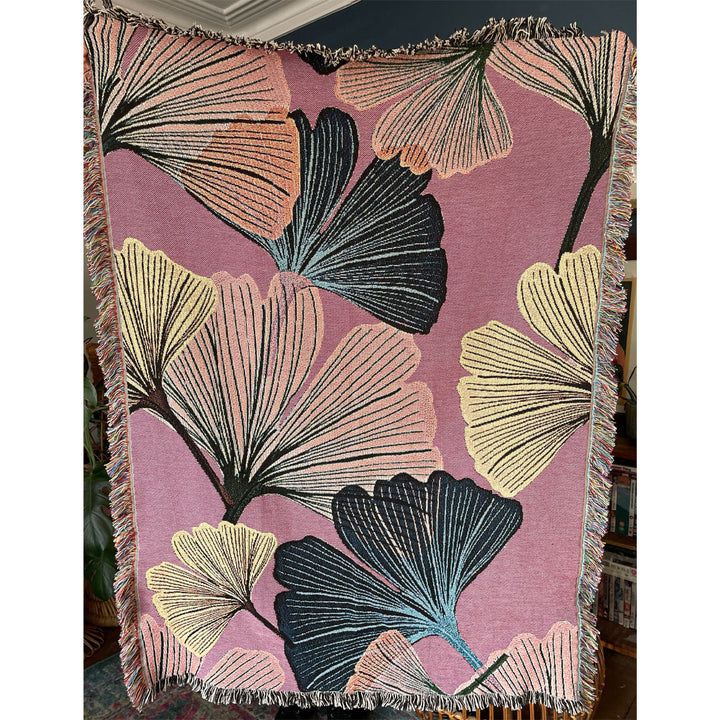 Ginkgo Rosy Blanket