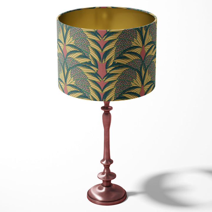 Plume Rose Drum Lampshade