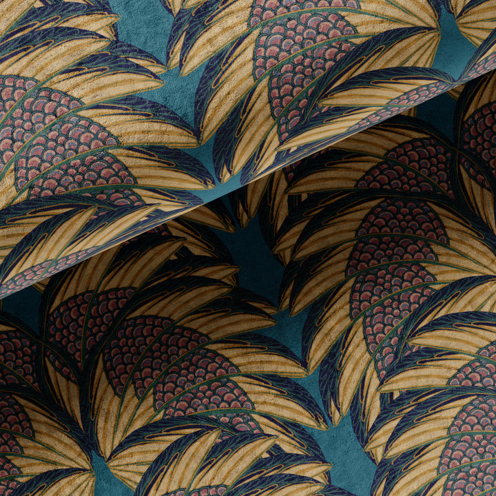 Plume Indigo Velvet Fabric