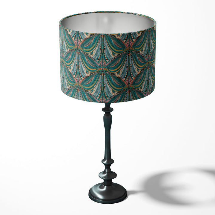 Mumbai Deco Teal Drum Lampshade