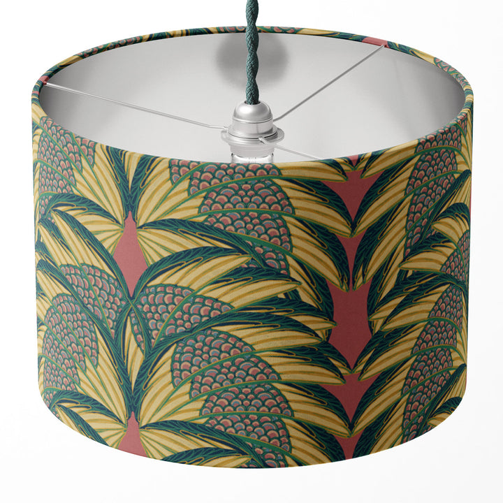 Plume Rose Drum Lampshade