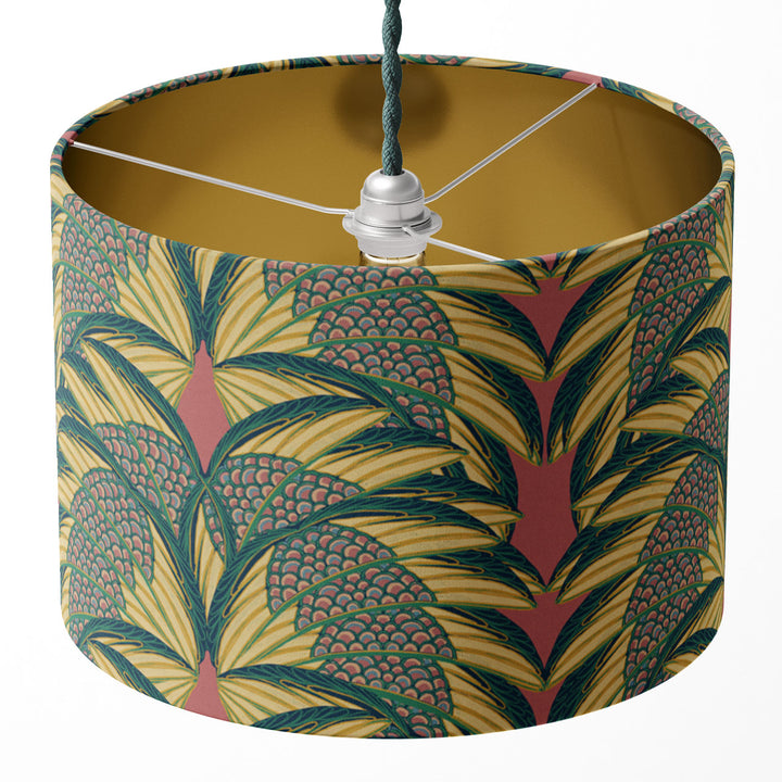 Plume Rose Drum Lampshade