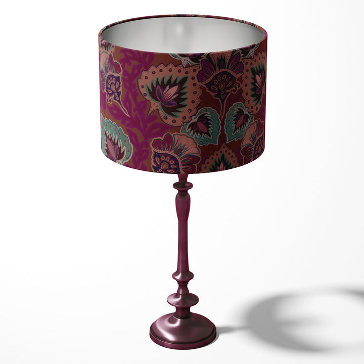 Garden of India Ruby Drum Lampshade