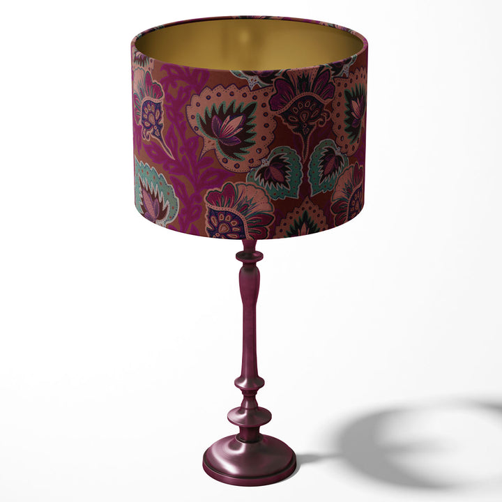 Garden of India Ruby Drum Lampshade