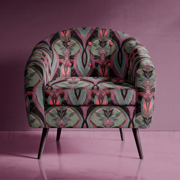 Soltar Raspberry Velvet Fabric