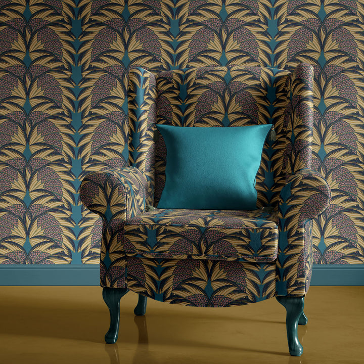 Plume Indigo Wallpaper