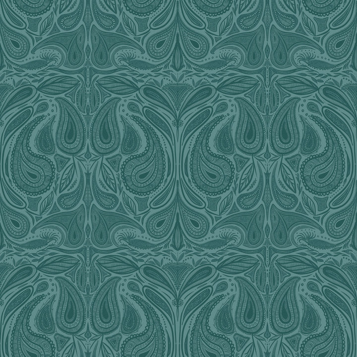 Margaux Teal Wallpaper